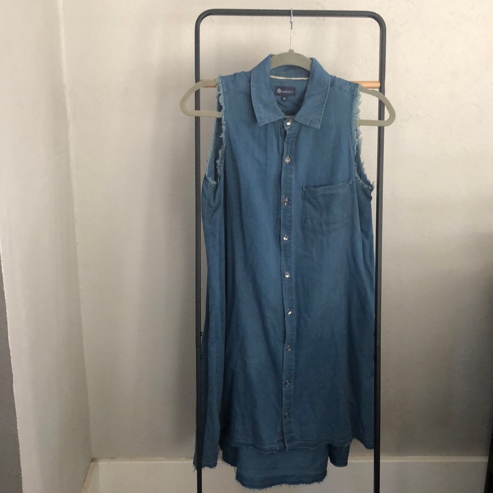 Tractr BLU Denim Dress